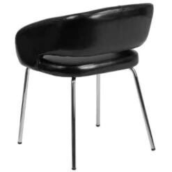 Flash Furniture Fusion Series Contemporary Black Leather Side Reception Chair 8 Flash Furniture Fusion Series Contemporary Black Leather Side Reception Chair -Household Supplies Store 100161 w DetailedProductView3 Lg