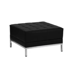 Flash Furniture Hercules Imagination Series Black Leather Ottoman