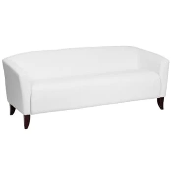 Flash Furniture Hercules Imperial Series Ivory Leather Sofa 3 Flash Furniture Hercules Imperial Series Ivory Leather Sofa