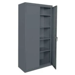 Muscle Rack 36"w X 72"h X 18"d Steel Freestanding Garage Cabinet Charcoal
