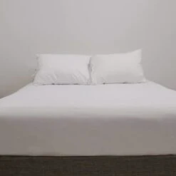 Valley Forge Fabrics Comfort Top Sheet Microcheck White Queen 96x114 Case Of 12