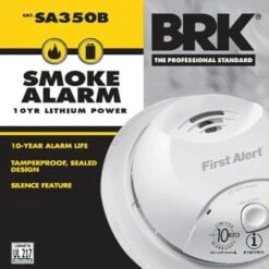 First Alert® Brk® Battery-Operated Smoke Alarm -Household Supplies Store 109944 InthePackageView UNI Lg