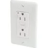 Hubbell 15 Amp 125 Volt Duplex Arc Fault Circuit Interrupter Receptacle (White) 2 Hubbell 15 Amp 125 Volt Duplex Arc Fault Circuit Interrupter Receptacle (White) -Household Supplies Store 109959 Left K Lg