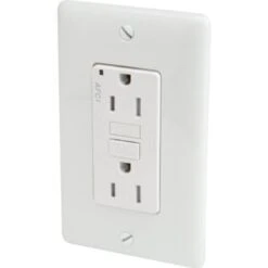 Hubbell 15 Amp 125 Volt Duplex Arc Fault Circuit Interrupter Receptacle (White)