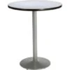 Kfi 30" Round Bistro Height Pedestal Table, Gray Nebula Hpl Top, Round Base -Household Supplies Store 113823 V Lg