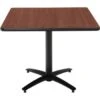 Kfi Seating 36 In Square Cafe Table (Mahogany) -Household Supplies Store 113873 V Lg