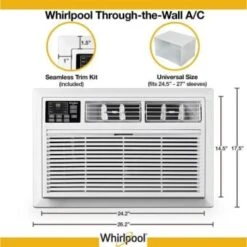 Whirlpool® Energy Star 8k Btu 115v Wall Air Conditioner W/remote Control 8 Whirlpool® Energy Star 8k Btu 115v Wall Air Conditioner W/remote Control -Household Supplies Store 115209 w DetailedProductView3 Lg