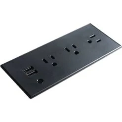 Brandstand Cubiemod Flush Mount Power Source 3x120v And 2xusb