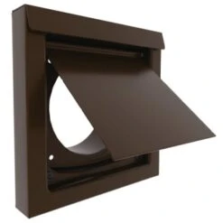 In-O-Vate 4" Flush-Mount Wall Vent, Metal - Brown