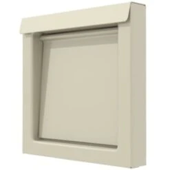 In-O-Vate 4" Flush-Mount Wall Vent, Metal - Tan, No Collar