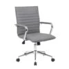 Boss Office Products Vinyl Hospitality Chair, Grey 2 Boss Office Products Vinyl Hospitality Chair, Grey -Household Supplies Store 116678 w MainProductImage Lg