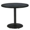 Kfi 42" Round 29" H Pedestal Table With Graphite Nebula Top, Round Black Base -Household Supplies Store 122862 w MainProductImage Lg