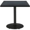 Kfi 36" Square Pedestal Table With Graphite Nebula Top, Round Black Base 1 Kfi 36" Square Pedestal Table With Graphite Nebula Top, Round Black Base -Household Supplies Store 122876 V Lg