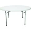 National Public Seating® Round Folding Table 30hx71"d Gray Speckled -Household Supplies Store 123033 V Lg