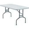 National Public Seating® Rectangle Folding Table 30hx30wx72"l Gray Speckled -Household Supplies Store 123036 V Lg