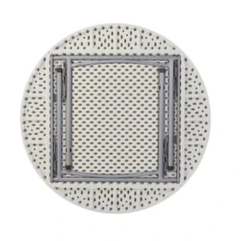 National Public Seating® Round Folding Table 30hx48"d Gray Speckled 6 National Public Seating® Round Folding Table 30hx48"d Gray Speckled - Image 4