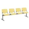 Kfi Seating Kool 4-Seat Reception Bench, Yellow Seats & Backs 2 Kfi Seating Kool 4-Seat Reception Bench, Yellow Seats & Backs -Household Supplies Store 123340 w MainProductImage Lg