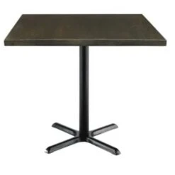 Kfi Seating Urban Loft 42 X 42 X 36 In Square Vintage Wood Break Room Table (Espresso)