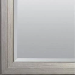 American Pride® 23 X 41" Decorative Framed Beveled Mirror - 2.75" Brushed Nickel -Household Supplies Store 123532 1 V Lg 2