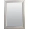 American Pride® 23 X 41" Decorative Framed Beveled Mirror - 2.75" Brushed Nickel -Household Supplies Store 123532 V Lg 2