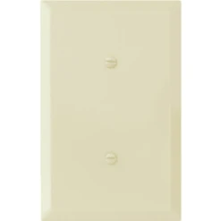 Titan3 1-Gang Jumbo Smooth Blank Wall Plate (Ivory)