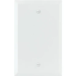 Titan3 1-Gang Jumbo Smooth Blank Wall Plate (White)