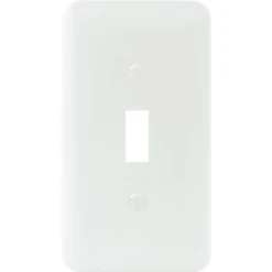 Titan3 1-Gang Metal Toggle Princess Wall Plate (25-Pack) (White)