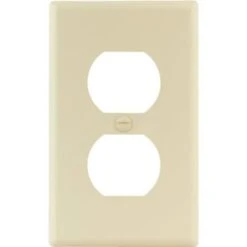 Titan3 1-Gang Wrinkle Duplex Wall Plate (25-Pack) (Ivory)