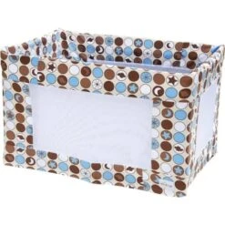 Coverplay® Stevie Slipcover, Brown/white/blue On Cream Background, Package Of 6