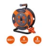 Link2home Durable 60 Ft Heavy-Duty Extension Cord Reel W/ 4-Power Outlet And 14 Awg Cable 2 Link2home Durable 60 Ft Heavy-Duty Extension Cord Reel W/ 4-Power Outlet And 14 Awg Cable -Household Supplies Store 136738 w MainProductImage Lg