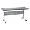 National Public Seating® 24 X 60" Flip-N-Store Training Table In Charcoal Slate -Household Supplies Store 145135 w MainProductImage Lg