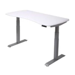 Workpro® Electric Height-Adjustable Standing Desk With Wireless Charging, White