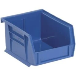 Quantum Storage Systems® Blue 5-3/8 X 4-1/8 X 3 In Stack And Hang Bin Package Of 24