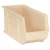 Quantum Storage Systems® Ivory 18 X 8-1/4 X 9 In Ultra Stack And Hang Bin Package Of 6 -Household Supplies Store 159736 w MainProductImage Lg