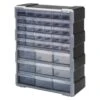 Quantum Storage Systems® Black/gray Plastic 39-Drawer Cabinet -Household Supplies Store 159785 w MainProductImage Lg