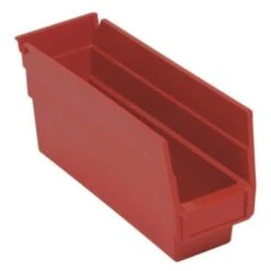 Quantum Storage Systems® Economy 4 In Red Shelf Bin 11-5/8 X 2-3/4 X 4 In Package Of 36