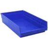Quantum Storage Systems® Economy 4 In Blue Shelf Bin 17-7/8 X 11-1/8 X 4 In Package Of 8 -Household Supplies Store 159858 w MainProductImage Lg