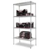 Alera® Industrial Heavy-Duty Wire Shelving Starter Kit, 4-Shelf, Silver, 36"x72" -Household Supplies Store 164944 WebOnly Lg