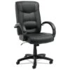 Alera® Strada Series High-Back Swivel/tilt Chair, Black Top-Grain Leather -Household Supplies Store 164979 WebOnly Lg