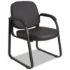 Alera® Genaro Series Sled Base Guest Chair, Black Vinyl -Household Supplies Store 164992 WebOnly Lg