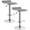 Leick Home Gray Adjustable Height Swivel Stool, Package Of 2 2 Leick Home Gray Adjustable Height Swivel Stool, Package Of 2 -Household Supplies Store 183629 w MainProductImage Lg