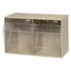 Quantum Storage Systems® Clear Tip Out Bins With Ivory Exterior 11-3/4x23-5/8x13-7/8 In 2 Quantum Storage Systems® Clear Tip Out Bins With Ivory Exterior 11-3/4x23-5/8x13-7/8 In -Household Supplies Store 190831 w MainProductImage Lg