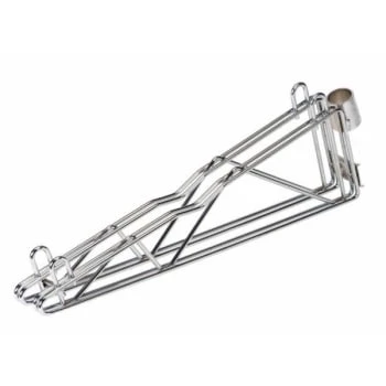 Quantum Storage Systems® Wire Post Cantilever Double Arm - Chrome 1-24l Inch 3 Quantum Storage Systems® Wire Post Cantilever Double Arm - Chrome 1-24l Inch