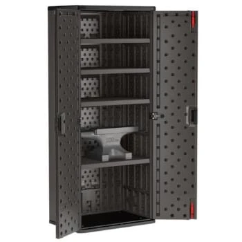 Suncast Commercial Tall 4 Shelf Storage Cabinet 4 Suncast Commercial Tall 4 Shelf Storage Cabinet - Image 2