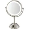 Conair™ Two-Sided Satin Nickel Led Lighted Vanity Mirror 1 Conair™ Two-Sided Satin Nickel Led Lighted Vanity Mirror -Household Supplies Store 202830 V Lg