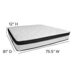 Flash Furniture 12 Inch Memory Foam And Pocket Spring Mattress King -Household Supplies Store 203744 w DetailedProductView4 Lg