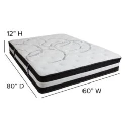 Flash Furniture 12 Inch Hybrid Mattress, Queen Mattress In A Box -Household Supplies Store 203749 w DetailedProductView4 Lg