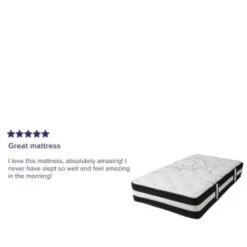 Flash Furniture 12 Inch Hybrid Mattress, Twin Mattress In A Box -Household Supplies Store 203750 w DetailedProductView11 Lg