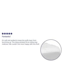 Flash Furniture Mattress Pad White Fits 8 Inch -21 Inch Mattresses Full 16 Flash Furniture Mattress Pad White Fits 8 Inch -21 Inch Mattresses Full -Household Supplies Store 203767 w DetailedProductView11 Lg