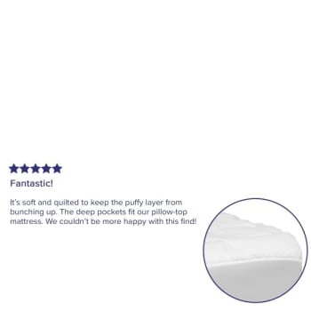 Flash Furniture Mattress Pad White Fits 8 Inch -21 Inch Mattresses Full 9 Flash Furniture Mattress Pad White Fits 8 Inch -21 Inch Mattresses Full - Image 7